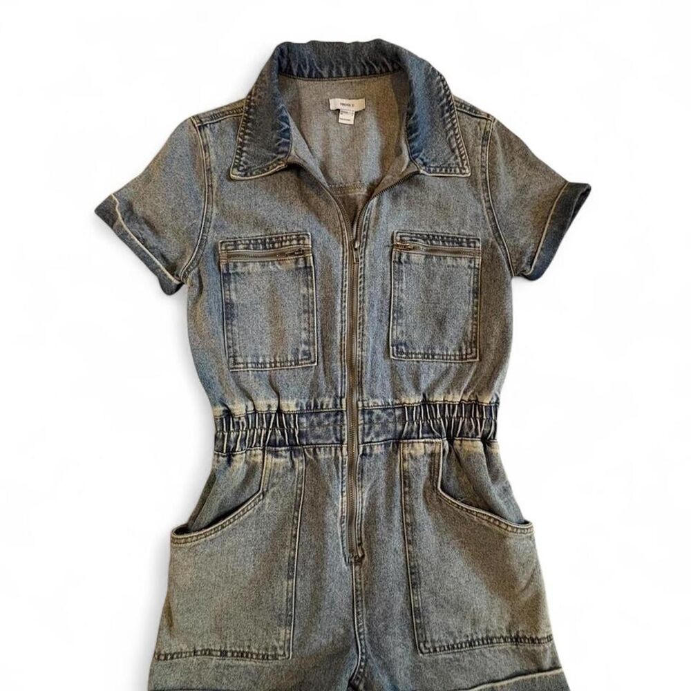 Forever-21 Women's Blue Jumpsuit